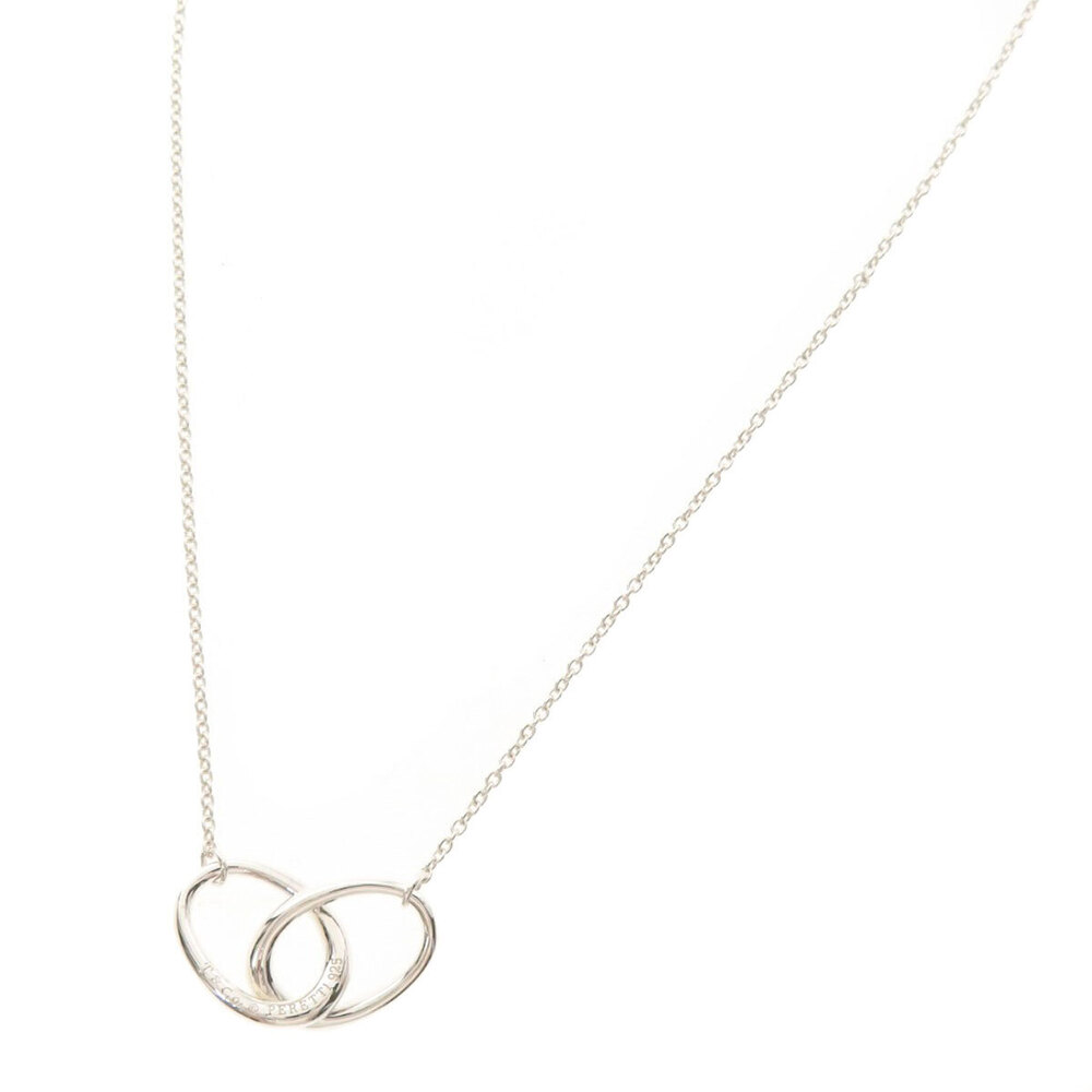 Tiffany Co Double Loop Necklace Silver